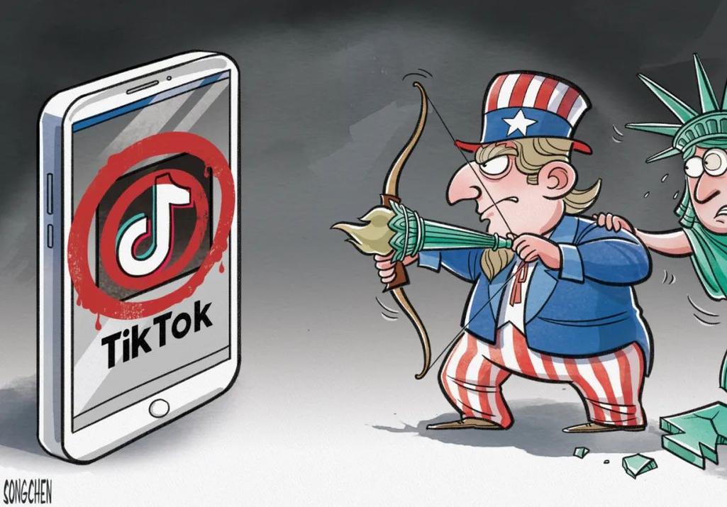 评论美国封禁tiktok,美国封禁TikTok：一场科技与政治的博弈!